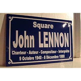 Noir & Mat Sérigraphie John-Lennon The Beatles Plaque de Rue création Collector Edition limitée Cadeau Original - Les Beatles, Paul McCartney, John Lennon, RIngo Starr, George Harrison Noir & Mat Sérigraphie John-Lennon The Beatles Plaque de Rue création Collector Edition limitée Cadeau Original – Image 3
