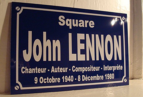 Noir & Mat Sérigraphie John-Lennon The Beatles Plaque de Rue création Collector Edition limitée Cadeau Original - Les Beatles, Paul McCartney, John Lennon, RIngo Starr, George Harrison Noir & Mat Sérigraphie John-Lennon The Beatles Plaque de Rue création Collector Edition limitée Cadeau Original – Image 4