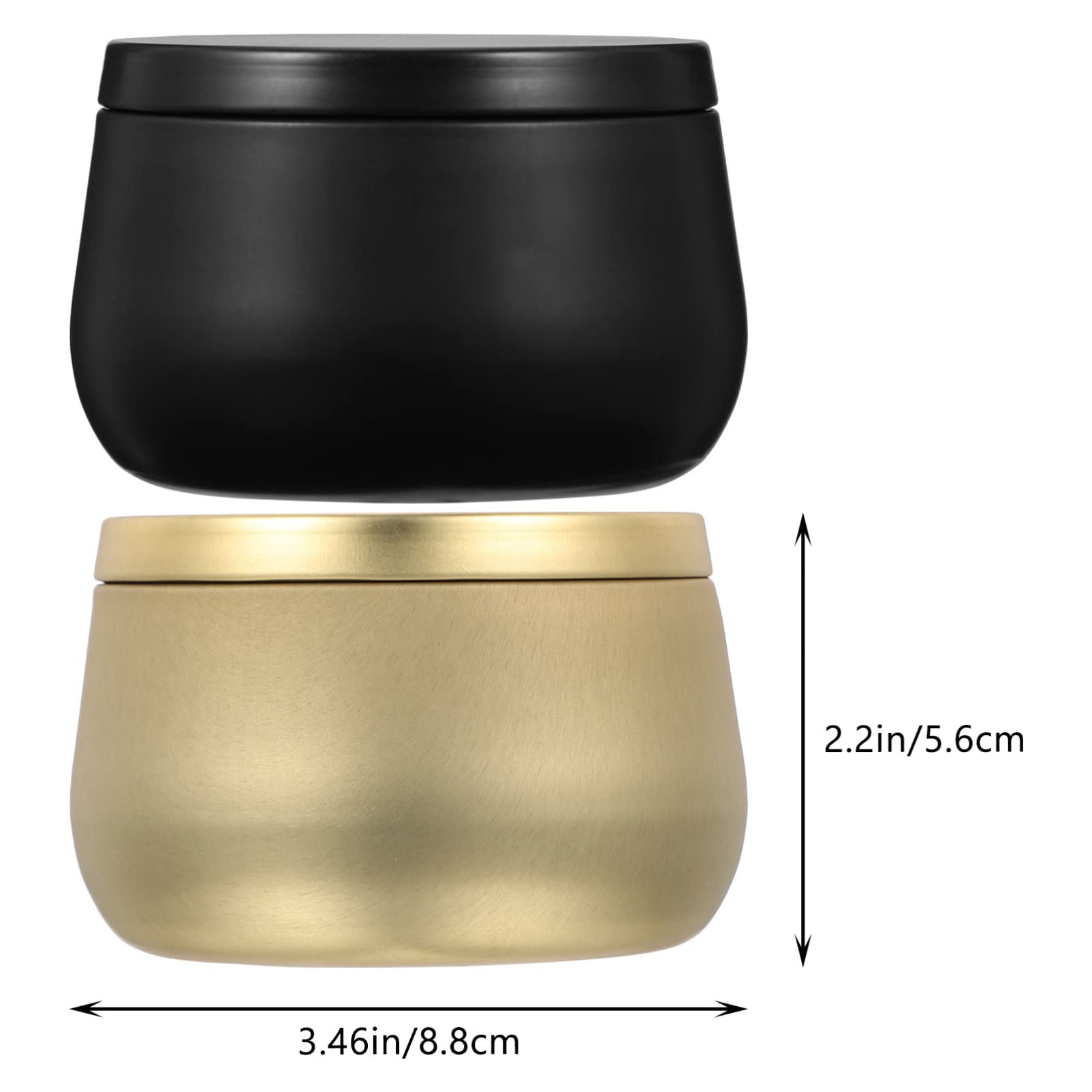 Housoutil 24pcs Candle Jars with Lids for Candle Making Tinplate Containers and Sealing Design for and Home Decor