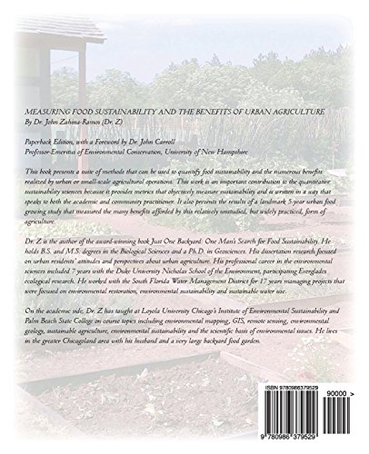 Measuring Food Sustainability and the Benefits of Urban Agriculture