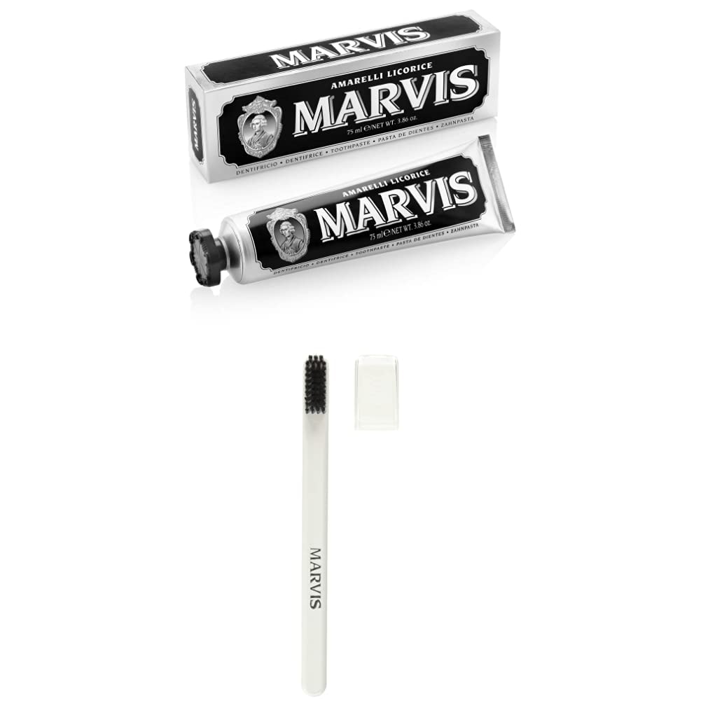 Marvis Amarelli Licorice Toothpaste, 3.86 oz and Soft