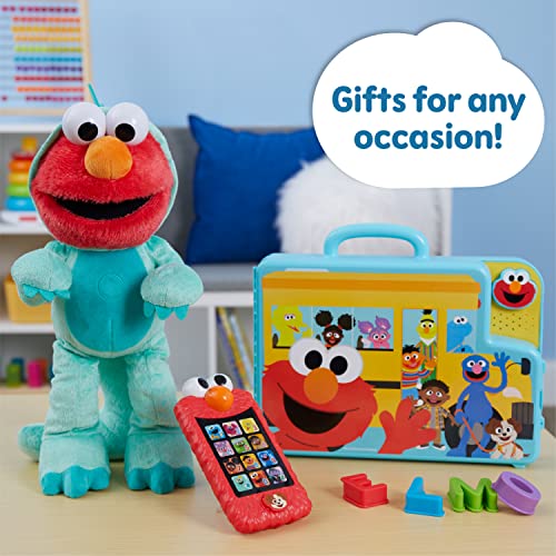 Sesame Street Dino Stomp Elmo 13-Inch Plush Stuffed Animal Sings And Dances, Officially Licensed Kids Toys For Ages 18 Month, Gifts And Presents By Just Play #TOP5