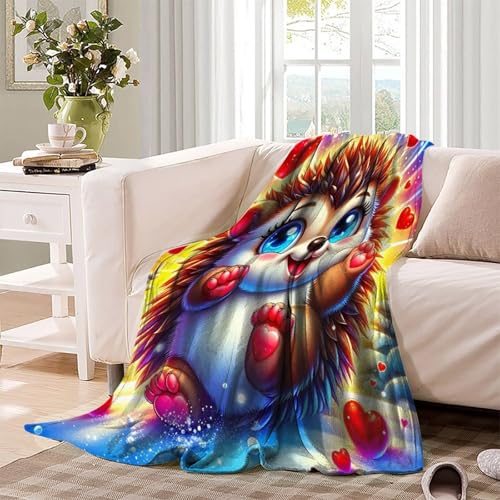 Couverture hérisson 3D moelleuse pour canapé et soirées cocooning - 4
