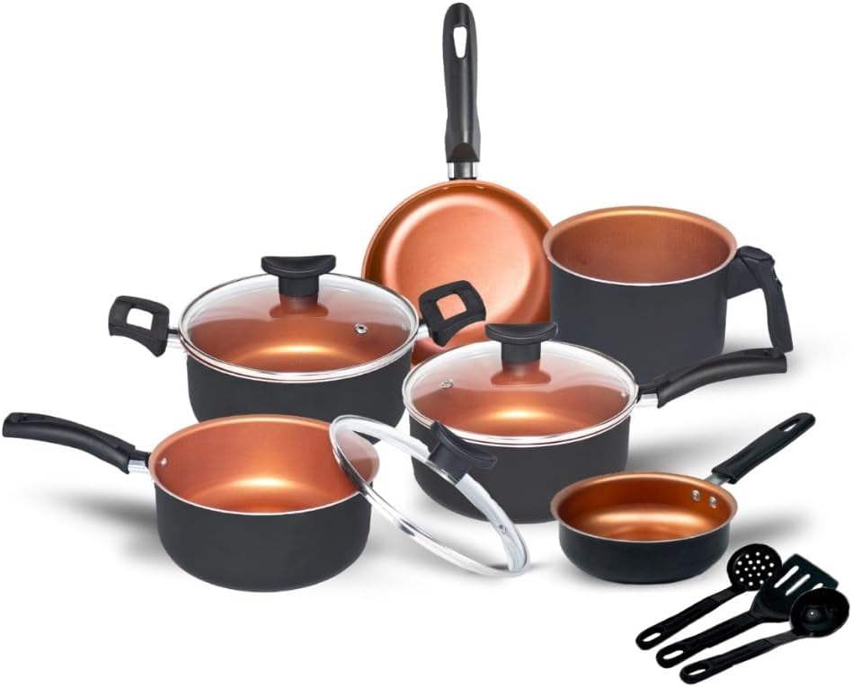 Jogo de Panelas Antiaderentes 9 Peças