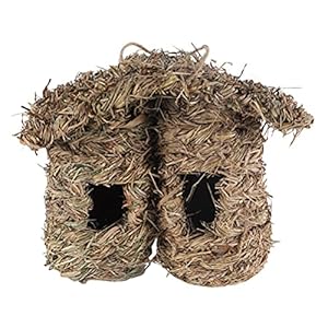 iplusmile Vogel Accessoire 1 St Handgemaakte Geweven Vogelnest Gezellige Huisdier Vogelvoeding Hut Outdoor…
