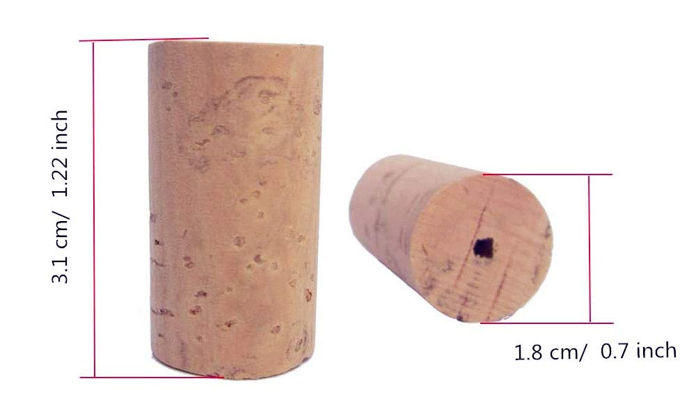 Jiayouy 6 tappi in sughero per flauto, tappi in sughero naturale, accessori per riparazione flauto