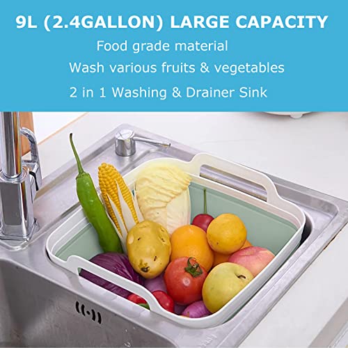 Snapklik.com : MontNorth Dishpan For Washing Dishes,9L Collapsible Dish ...