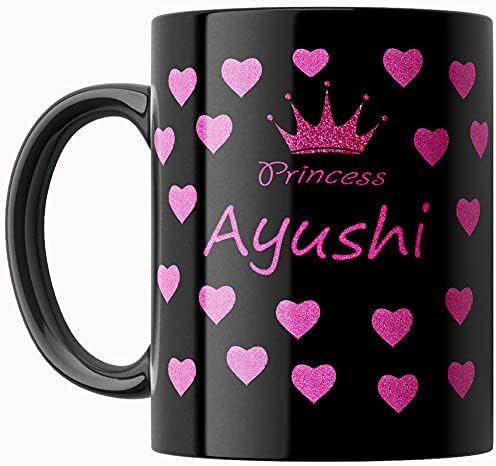 P89M Gift 'Ayushi' Name Coffe Ceramic Mug/Coffe Mug (330 ml)