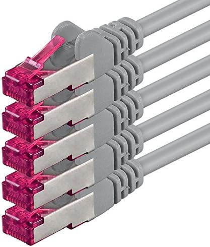 1aTTack.de 15m - CAT6a - Network cable white - 1 piece CAT 6a S-FTP double shielded PIMF 500MHz