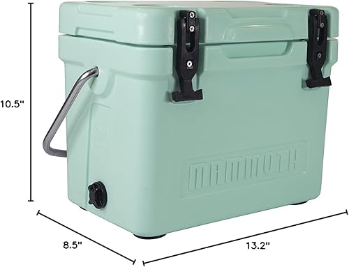 Miniatura 53 de Mammoth Coolers Serie Cruiser, cofre de hielo rígido aislado con construcción duradera de doble pared rotomoldeada, ideal para actividades Beige
