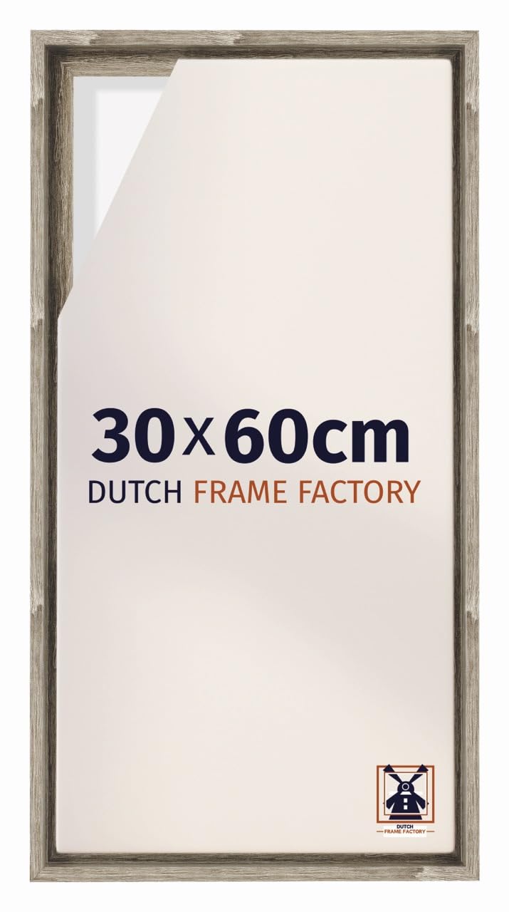 Dutch Frame Factory - Schattenfugenrahmen 30x60 - Sonoma Oak - Rahmen für Leinwand Bilder auf Keilrahmen - MDF - Lausanne
