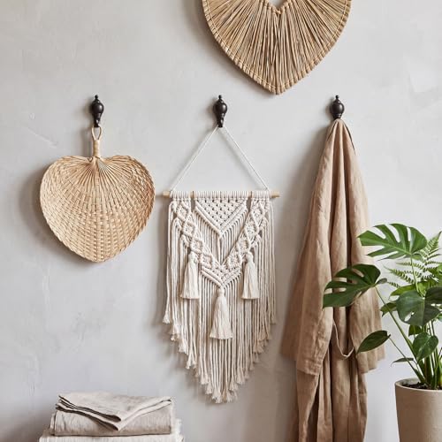 Image of Hotop 30 Pieces Pin Hooks Push Pin Hangers, 20 lbs Push Hanger, Picture Hanging Nails for Home Office Fabric Wall Wooden (Retro Style,Black)