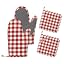 Red Beige Checkered
