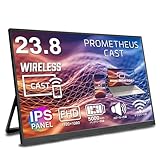 ユニーク PROMETHEUS CAST ワイヤレス モバイルモニター シリーズ|ポータブルディスプレイ サブモニター AirPlay Miracast HDMI 対応 在宅ワーク/テレワーク/ビジネス/ゲーム用 (23.8) image