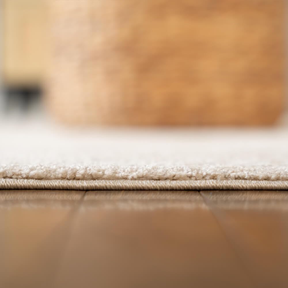 Home Deluxe - Tapis FOFI - Couleur : Beige, Dimensions : 150 x 80 cm - Hypoallergénique, Hauteur des Poils : 1,5 cm, 100% polypropylène Friese I Tapis de Sol Tapis Design Shaggy