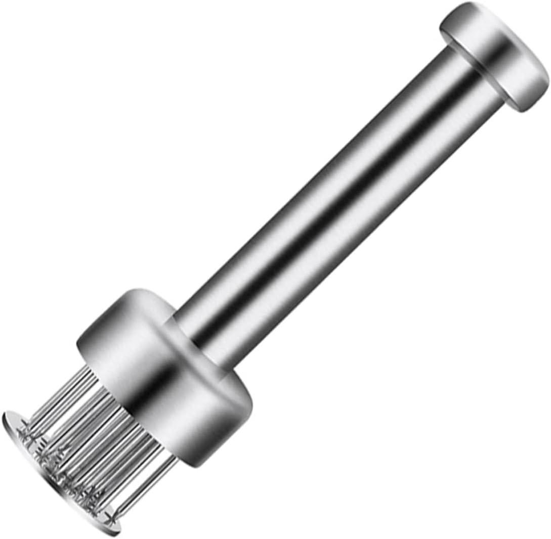 ULTECHNOVO 1pc Stainless Steel Meat Tenderizer Needle Kitchen Steak Tenderizing Tool with Non Slip Handle Efficient for Beef Chicken and Veal Easy to Clean and Essential Kitchen Supply