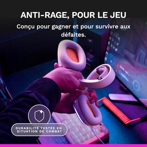 Casque gaming stéréo RGB avec transducteurs inclinés sur mesures - 6