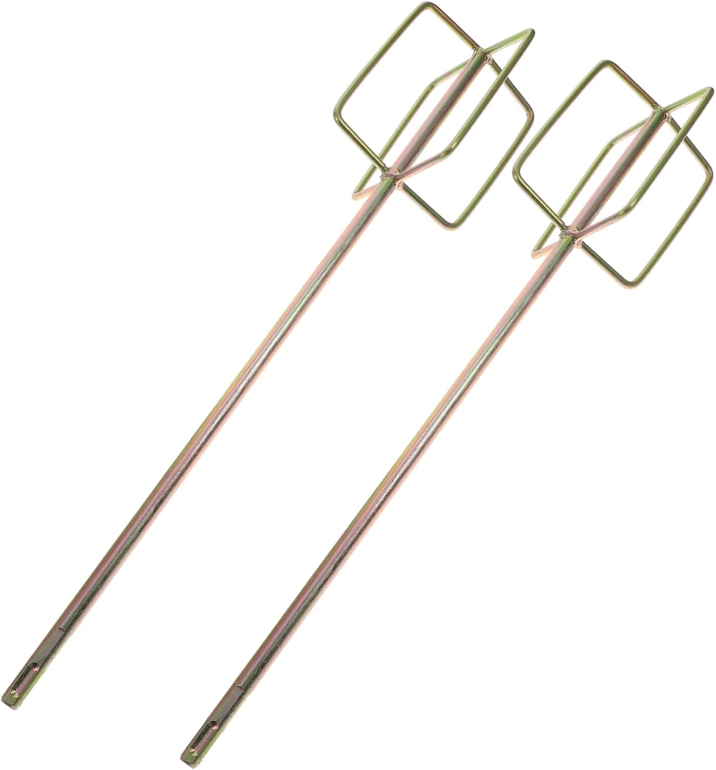 NUOBESTY 2pcs Cement Mixing Sticks for Electric Drill Stirring Rods for Paint Putty and Grout Construction Tool Accessories
