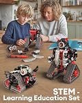 Opmind 5 en 1 STEM RC Kit de construction de robots, APP & Télécommande Samourai/Ninja Blocs 419 Pcs, ensemble d'éréacteurs RC Jouet pour les enfants, DIY Bâtir un don pédagogique scientifique pour l'âge 6 7 8 9 10 11 12+ Hommes & Filles