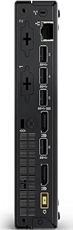 Lenovo ThinkCentre M625 Mini Desktop Computer PC Windows 11 Home, 2-core AMD A4-9120C (up to 2.4 GHz), 8GB RAM, 256GB PCIe SSD, AMD Radeon R4 Graphics, 2x Display Ports, 6x USB Ports, RJ-45, w/Battery