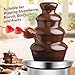 ZEVELOO Chocolate Fountain Machine Electric Chocolate Fondue Fountain Machine Stainless Steel 4-Pound Capacity for Chocolate Candy Butter Cheese (4-Tier)