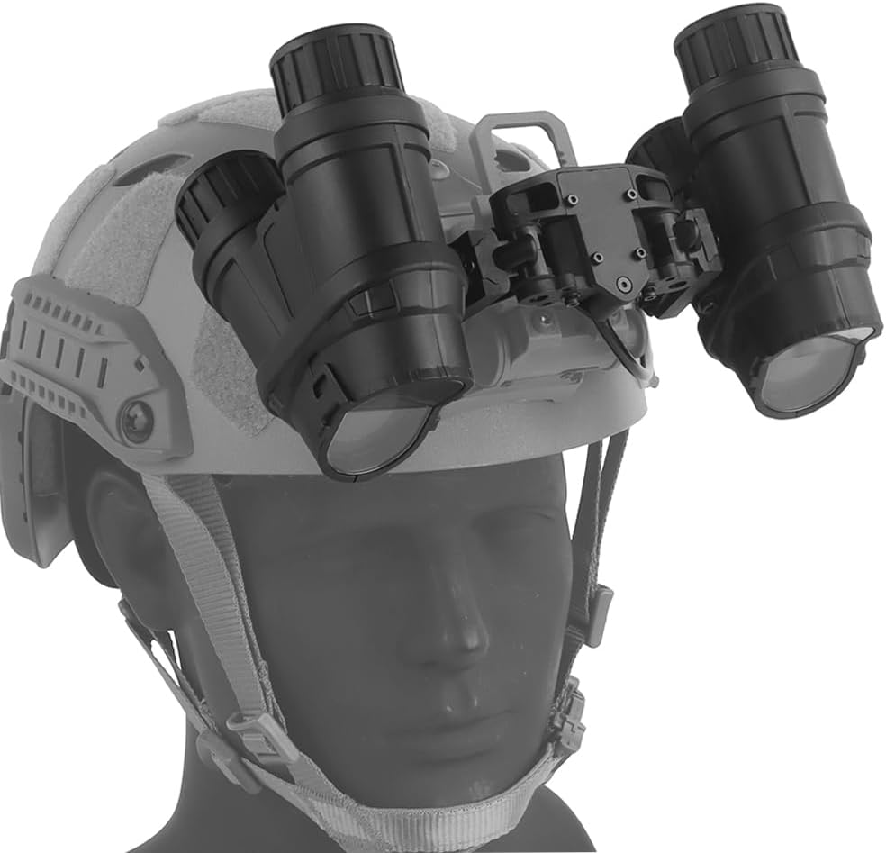 Tactical Night Vision Goggles Model Support Fold Sideways with Adjustable Helmet Mount for PVS15/PVS18/GPNVG18, No Function (Black)