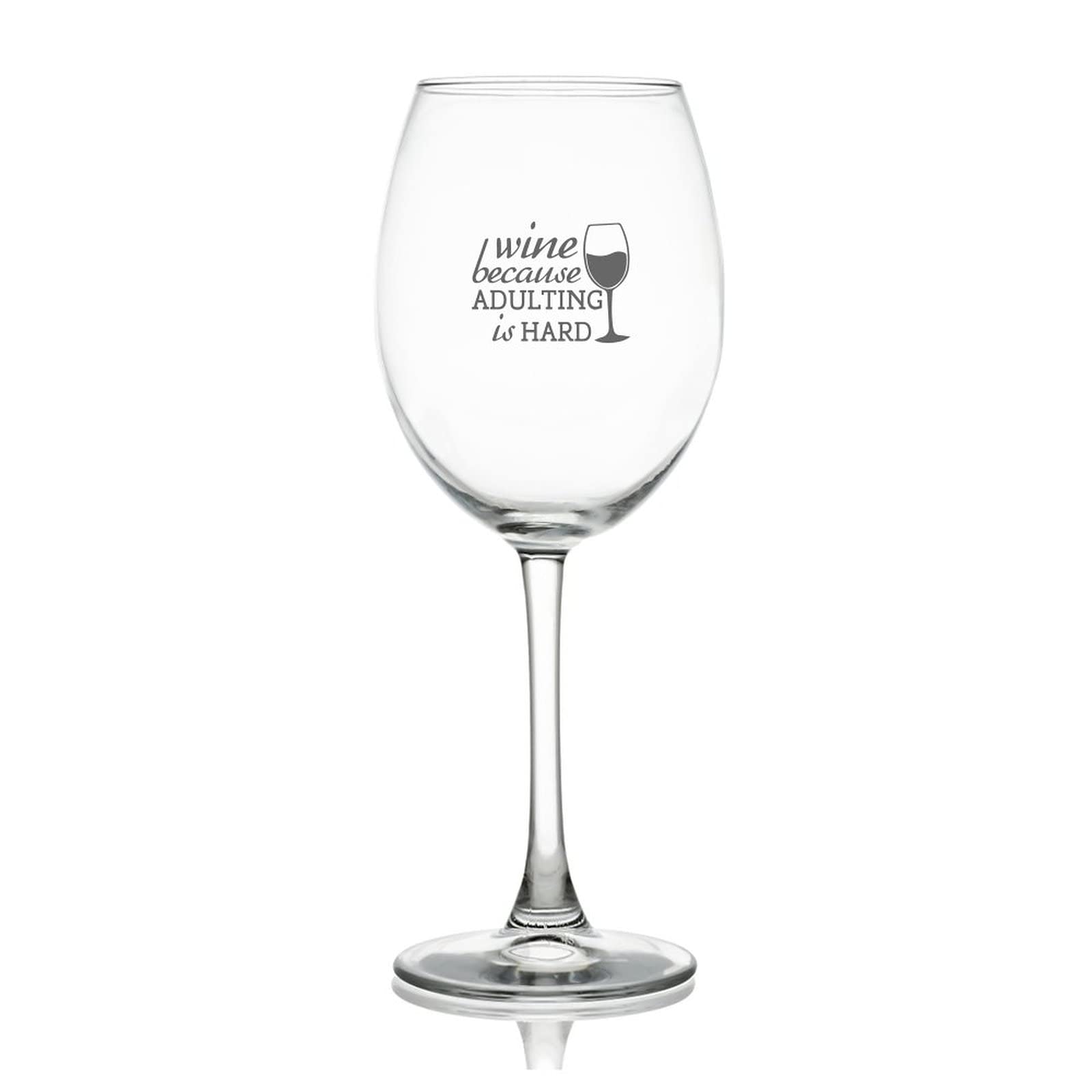 Verre à vin rouge gravé de 500 ml avec message humoristique pour décompresser