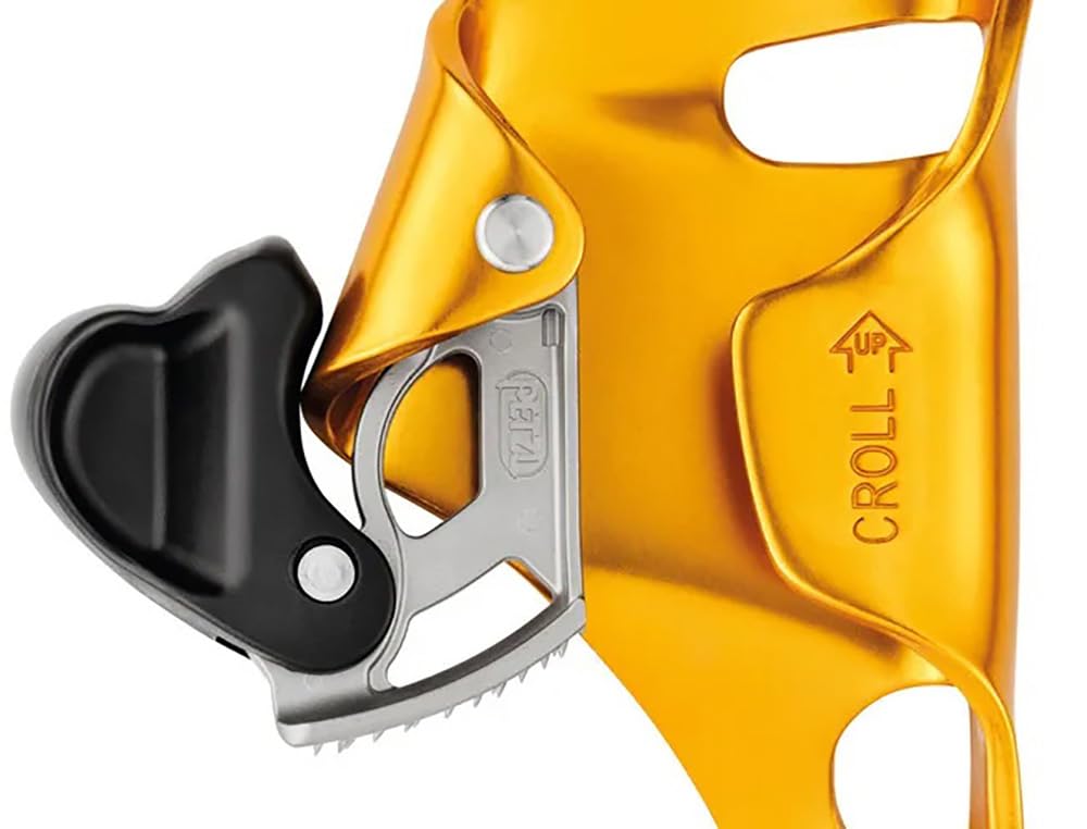 Petzl Croll L Bloqueador Ventral 8–13 mm 140 g Leva INOX Autolimpiante EN 567