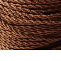 Vintage Stoffkabel 2-adrig, 0,75 Mm – Armeegrün Geflochten, Für Lampen Und Industriedeko
