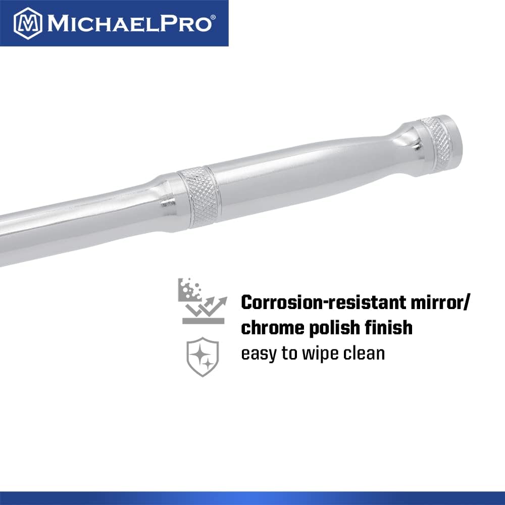MichaelPro 1/2-Inch Drive x 30-Inch Extension Breaker Bar, Premium Cr-V Steel | MP007007