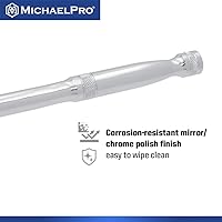 Vista 6 de MichaelPro Barra disyuntora de extensión de 1/2 pulgada x 24 pulgadas, acero Cr-V premium MP007006