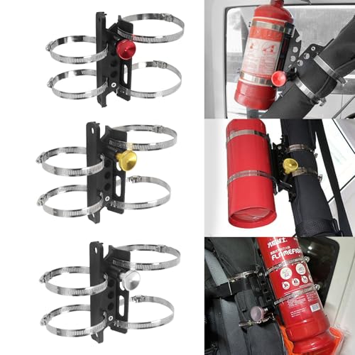 Support d'extincteur pour cage à rouleau : fixation anti-vibrations
