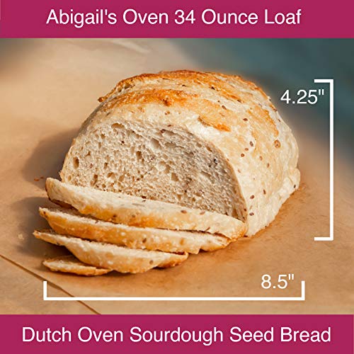 Fresh Sourdough Bread – San Francisco Bakery Style Dutch Oven Country Seed Loaf – Hand-Made – Natural – 1 Sliced Artisan Round 34 Oz #TOP2