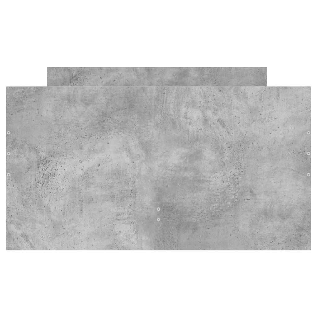 Podgrzewacz z szufladami szary beton 90 x 200 cm
