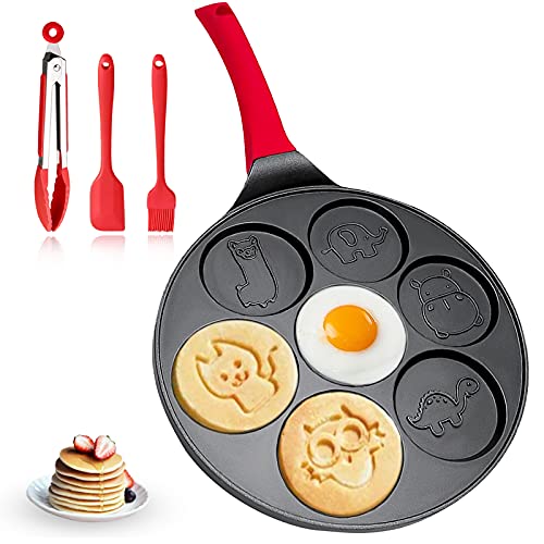 Pancake Griddle Nonstick - Pancake Pan Animal Pancake Griddle Pancake Maker Kids Mini Crepe Maker Pancake Grill Pan
