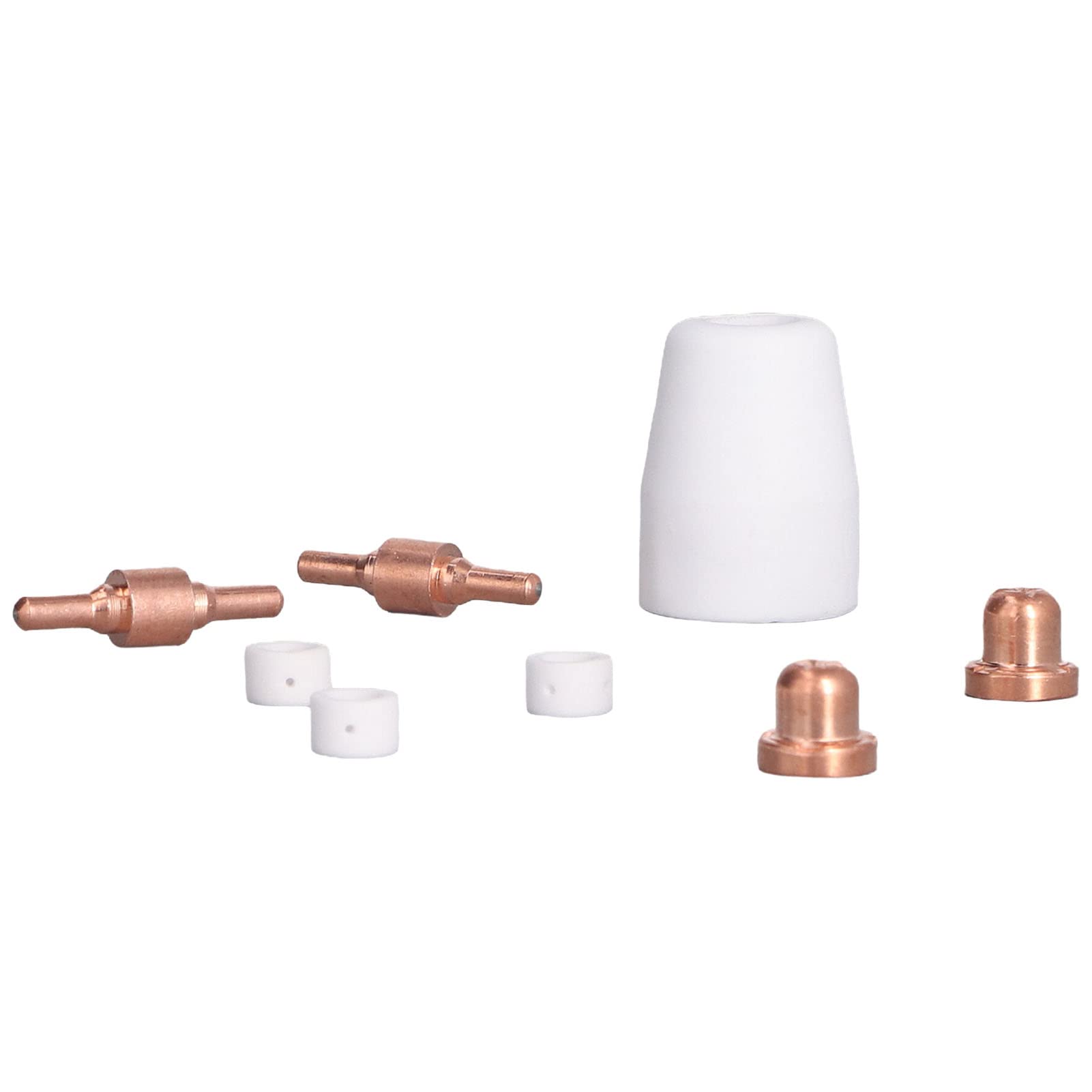Kit de antorcha de plasma, consumibles de soldadura, juego de difusor de electrodo de boquilla, 180 piezas de piezas de cerámica para reparación de antorcha de plasma