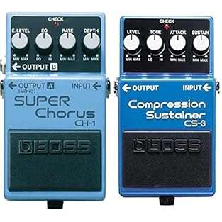 Product 1: Classic BOSS chorus pedal with clean, brilliant sound for guitar and keyboards Product 1: Effect Level, EQ, Rate and Depth knobs allow for precise shaping of sound Product 1: Features Mono input and Stereo outputs for connection to dual am...