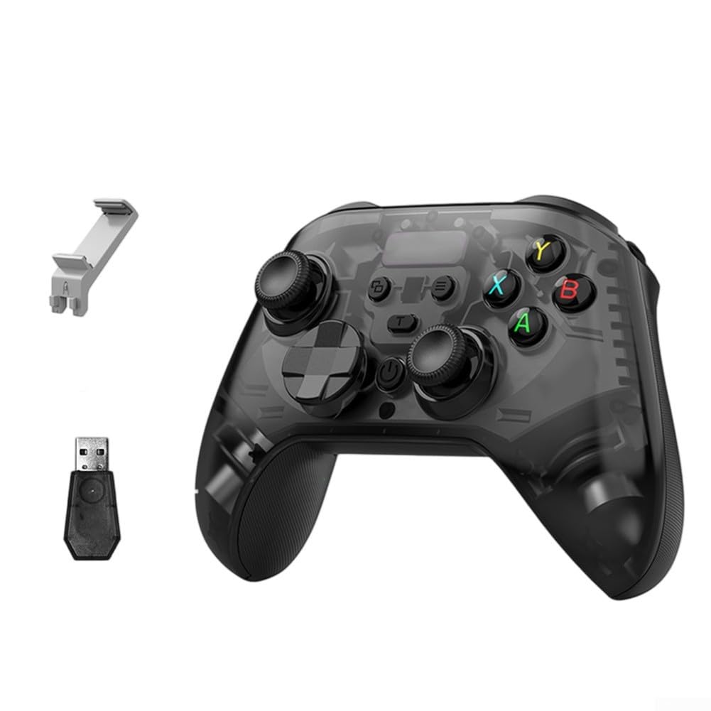 Manette sans fil Bluetooth avec effet Hall analogique pour Nintendo pour Switch PC Smartphones et (noir)