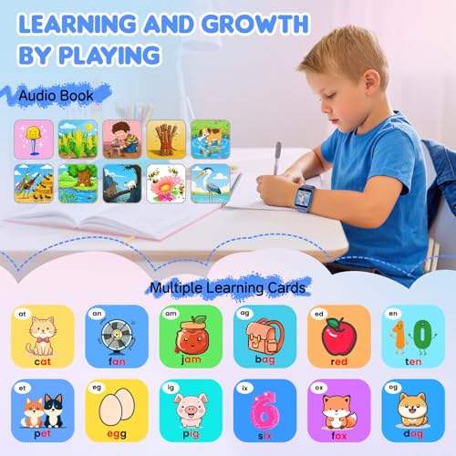 Image of Kids Smart Watch Toys for Boys Age 5-12, 30 Games HD Touchscreen Watch for Kids, Audiobook, Alarm Clock, Alarm Clock, Learn Card, Music Player, Educational Toys Birthday Gifts for Boys Ages 5 6 7 8 9