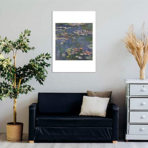 Affiche Claude Monet Nénuphars violets encadrée le cadeau idéal pour amateurs d'art