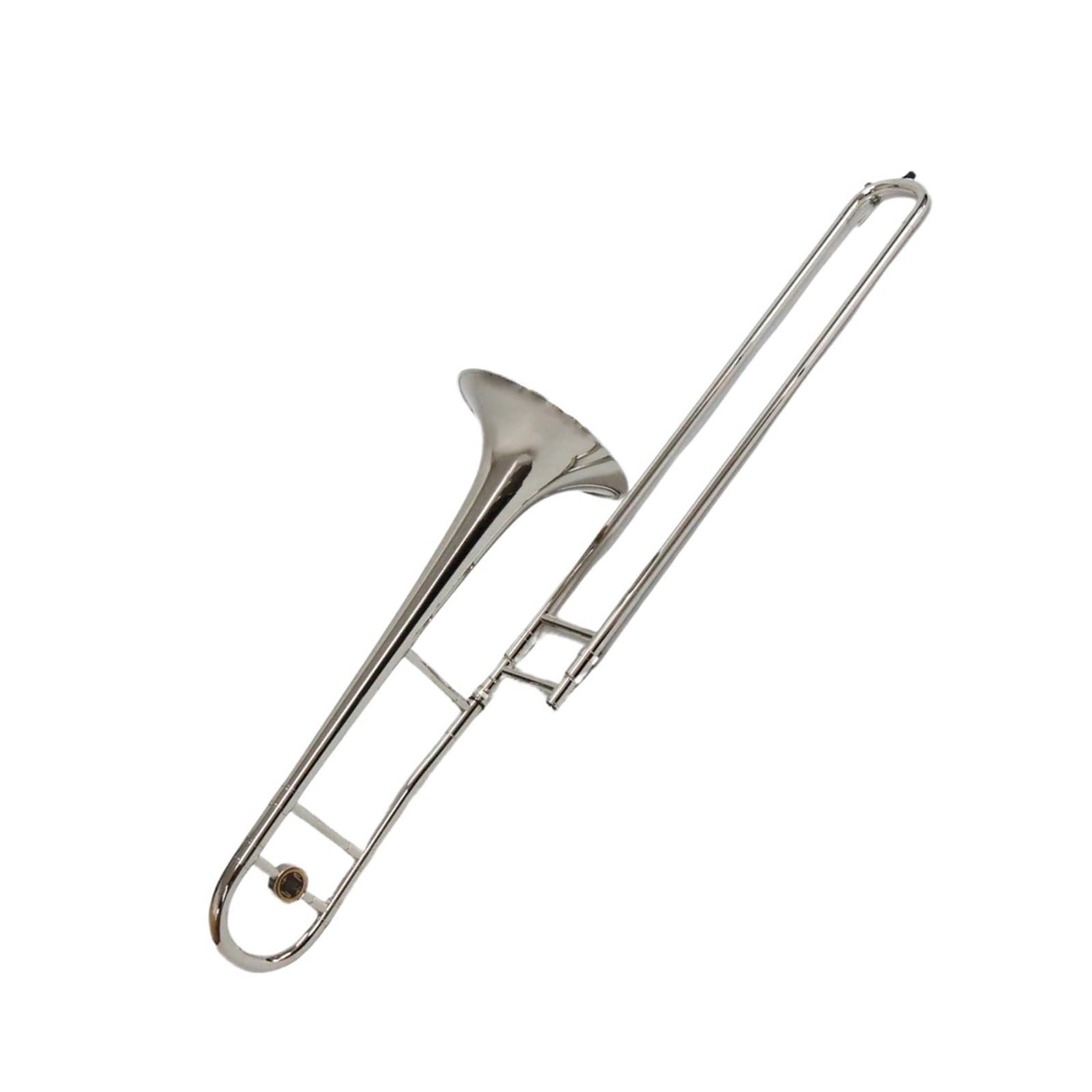 Trombón Tenor Trombón Tenor Profesional Con Vara De Llave En Si Bemol De Latón Amarillo Niquelado