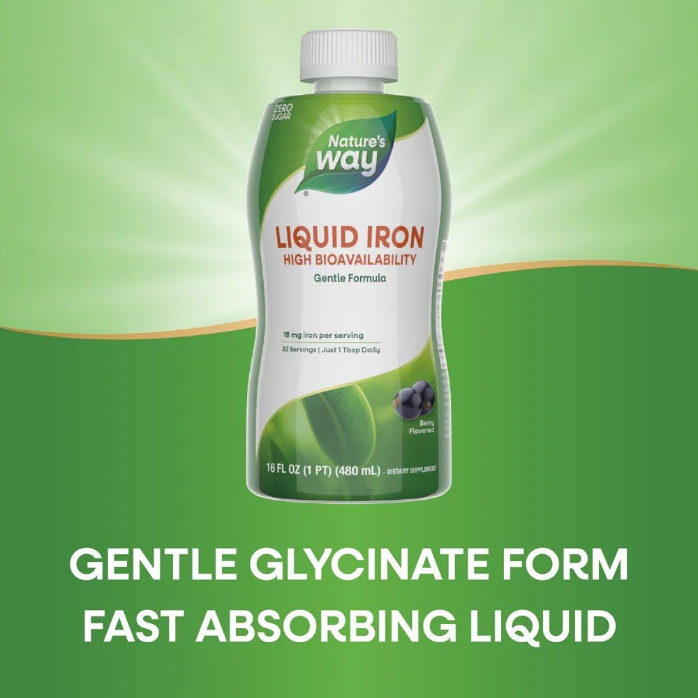 Nature’s Way Liquid Iron Supplement, 18 mg per Serving, Berry, 16 Fl Oz — Amazon image 6