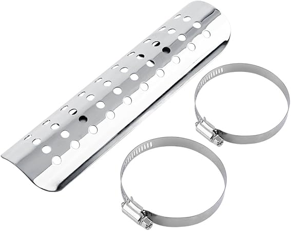 Amazon 色 Default Qiiluヒートシールド マフラーガード 穴ヒートシールド 熱シールド 汎用 色 Qiiluヒートシールド マフラーガード 穴ヒートシールド 熱シールド 汎用 银色 マフラーカバー 車 バイク