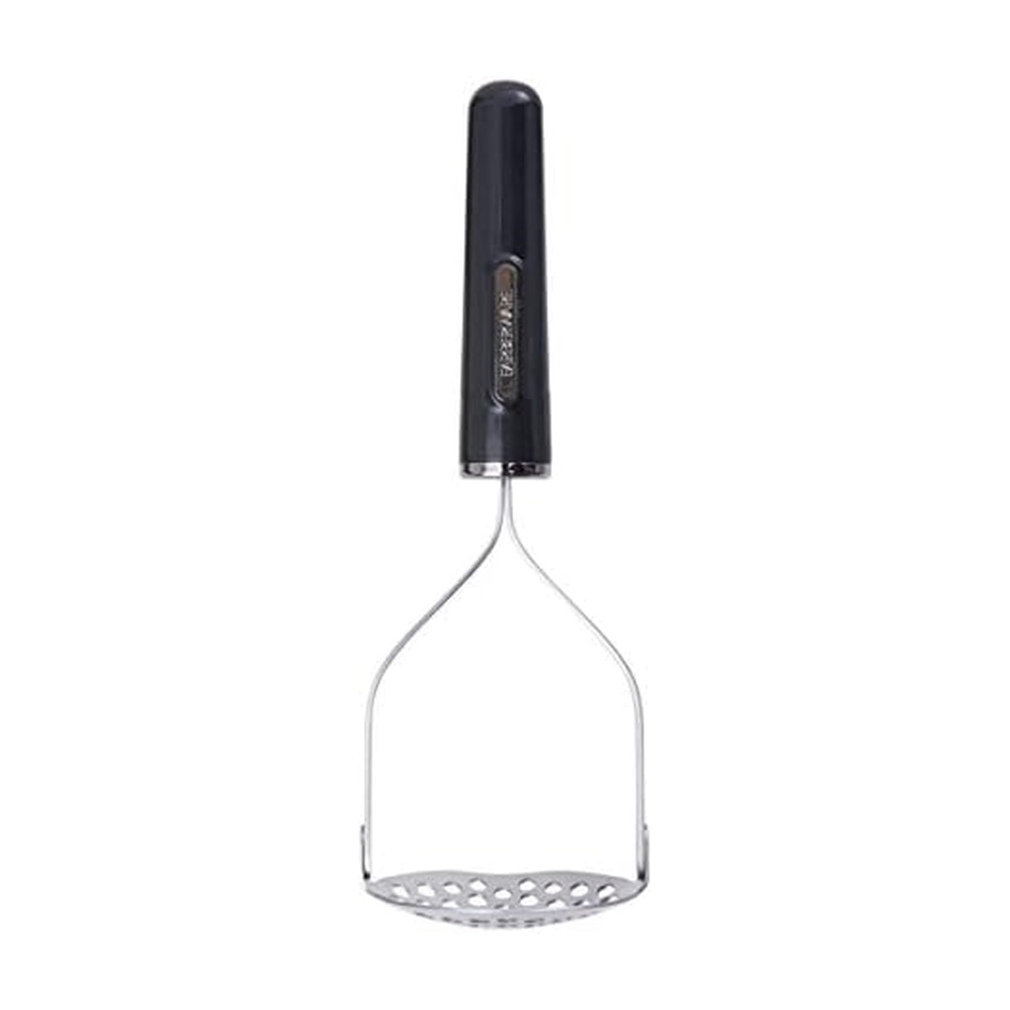 Farberware 5211477 Profi Edelstahl Kartoffelstampfer mit Komfortgriff, Nylon, Schwarz