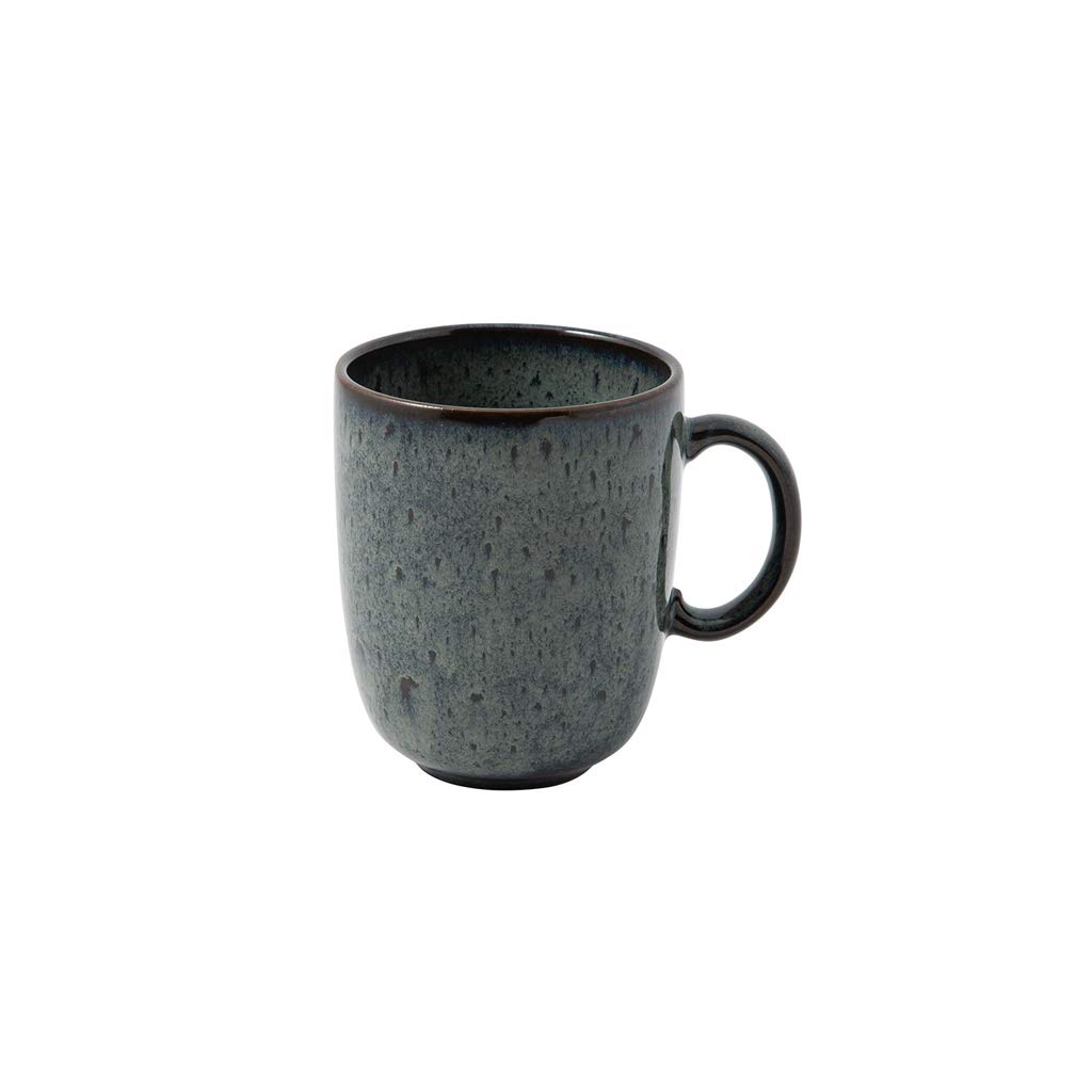 Villeroy & Boch – Lave gris mug with handle, elegant stoneware cup ideal for everyday use, dishwasher safe, grey, 400 ml