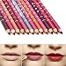 New 12 PCS Per Set Professional Lipliner Waterproof Pencil Lips Liner Pencil 15CM 12Colors
