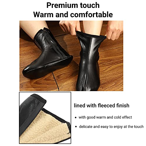 LiebeWH Muslim Socks Unisex PU Leather Socks Antiskid Islamic Socks for Camping Fishing Sunnah Khuff Socks3