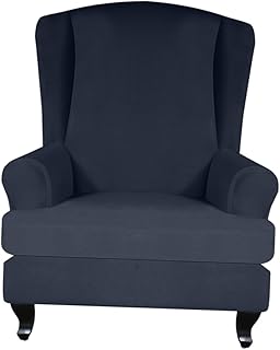 Levemolo Capa De Cadeira Reclinável Capa De Cadeira Elástica Protetor De Cadeira Capa De Cadeira De Jantar Capa De Cadeira Para Restaurante Capa De Assento De Cadeira Elástica Marinha Para