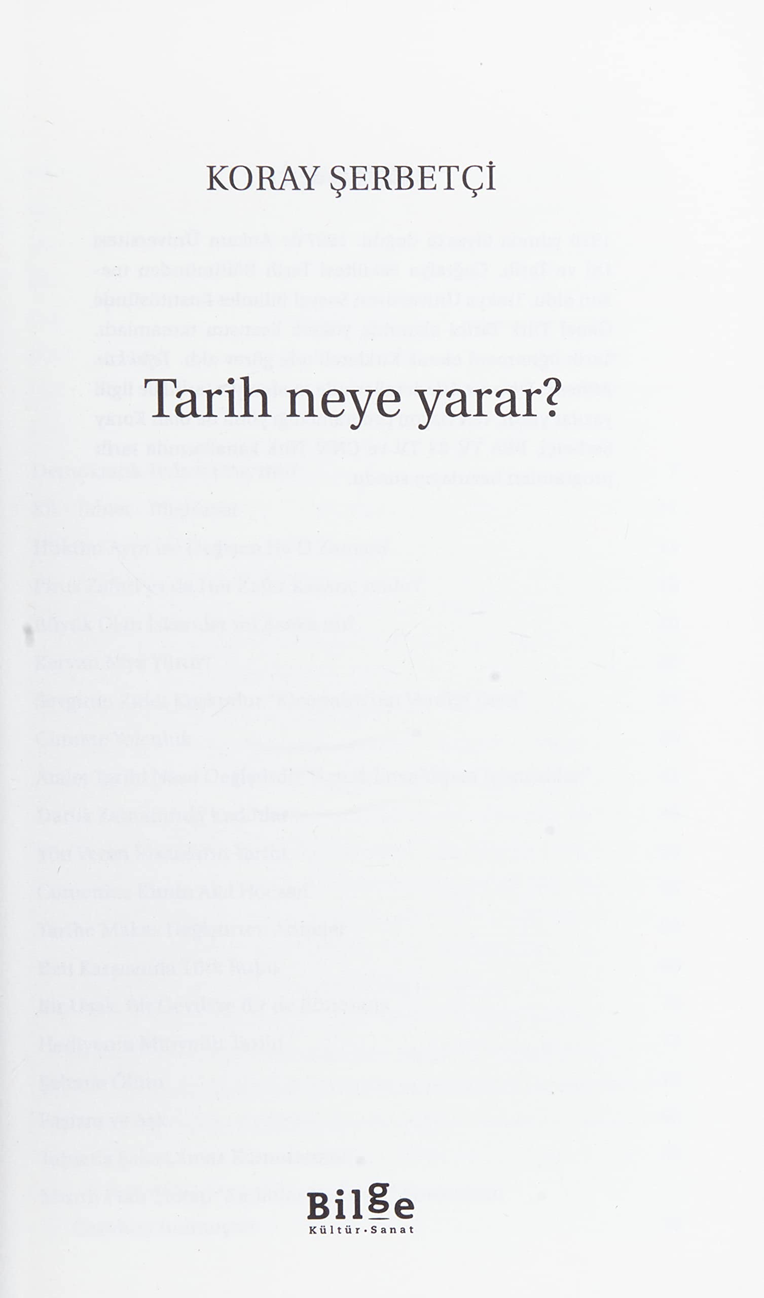 Tarih Neye Yarar