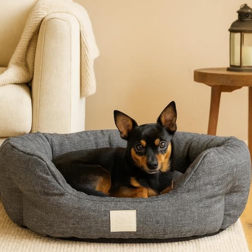 Cosy Cloud Large Anti-Anxiety Calming Soft Pet Bed Smooth Textured Hypoallergenic Washable Easy Clean Dog Bed Non-Slip Base Joint Support Anxiety Relief Cat Bed 80cm x 80cm x 20cm - Image 3